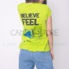 Camiseta Believe Feel Neon Feminina